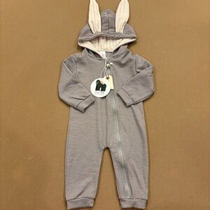 Mama Siesta Organic Cotton Bunny Sleep Suit Size 12-18 Months NWT